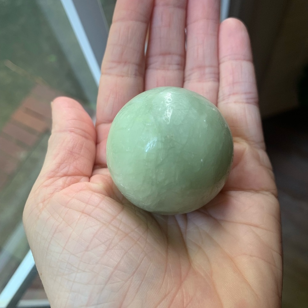 Jade crystal sphere